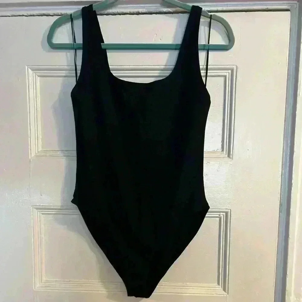 Zara basic black bodysuit